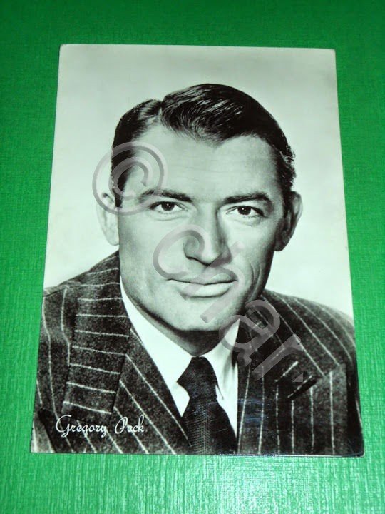Cartolina Fotografia - Attore Gregory Peck 1955 ca | Immagine Gallery 2