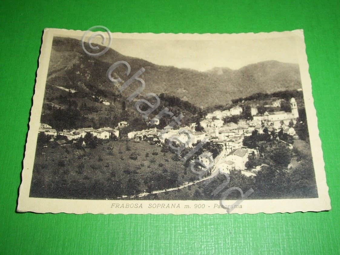 Cartolina Frabosa Soprana - Panorama 1952.
