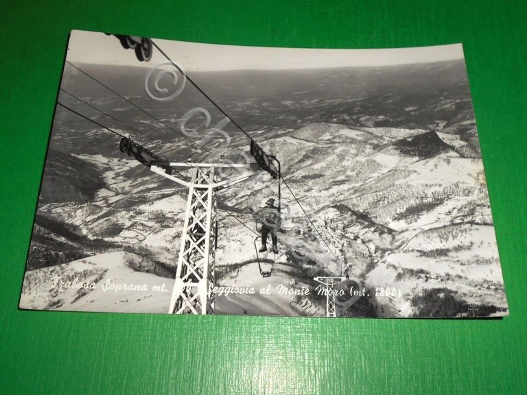 Cartolina Frabosa Soprana - Seggiovia al Monte Moro 1965.