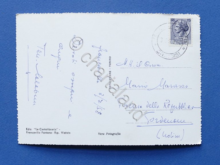 Cartolina Francavilla Fontana - Castello Imperiali - Sede del Comune …