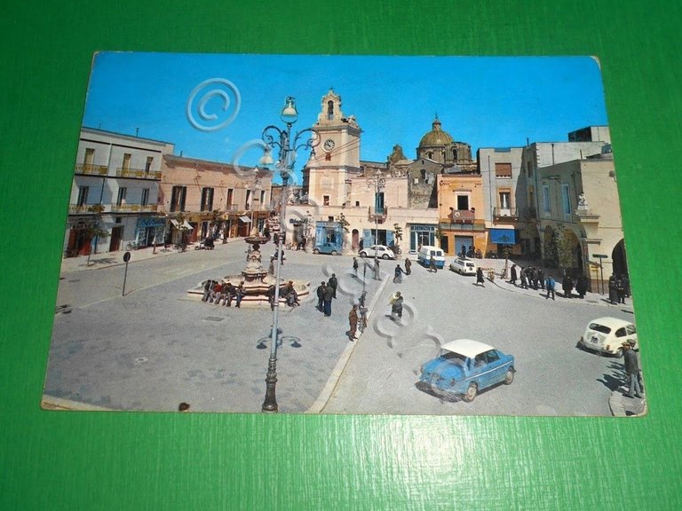 Cartolina Francavilla Fontana ( Brindisi ) - Piazza Umberto I …