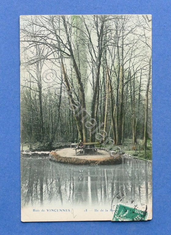 Cartolina Francia - Bois de Vincennes - 1908