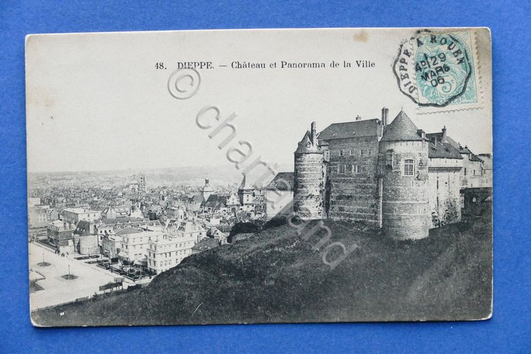 Cartolina Francia - Dieppe - Chateau et Panorama de la …