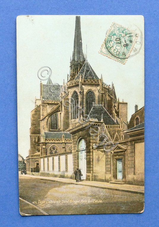 Cartolina Francia - Dijon - Cathedrale Saint Benigne - 1907
