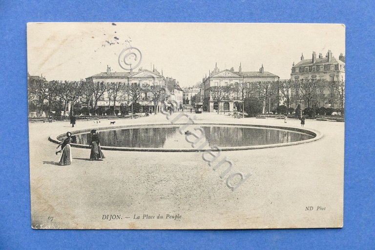 Cartolina Francia - Dijon - La Place du Peuple - …