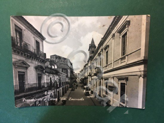 Cartolina Francofonte - Corso Vitt. Emanuele - 1952 | Immagine Gallery 3