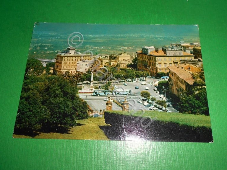 Cartolina Frascati - Veduta da Villa Aldobrandini 1983.