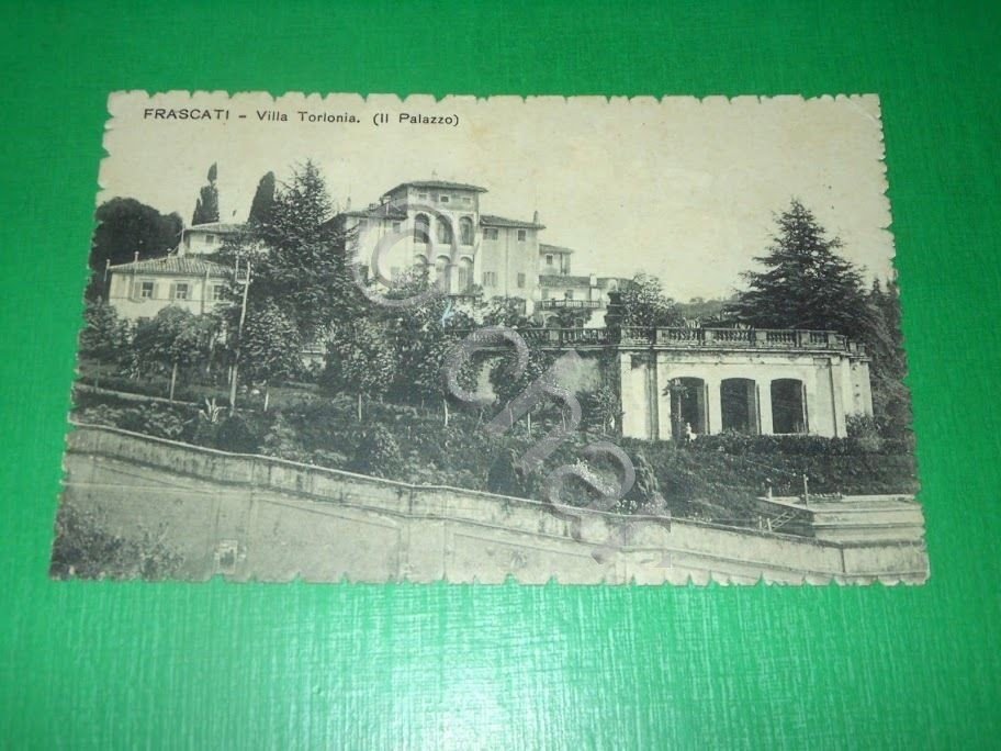 Cartolina Frascati - Villa Torlonia ( Il Palazzo ) 1916.