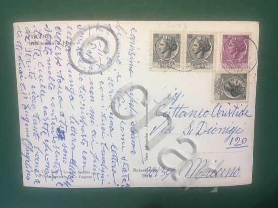 Cartolina Fregene - Stabilimento La Nave - 1962