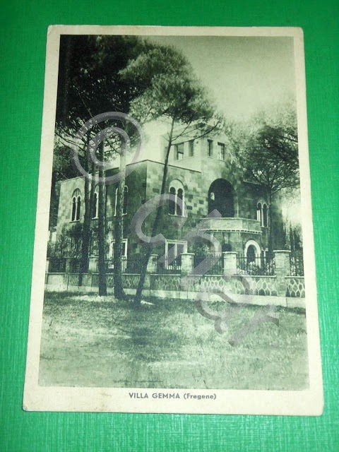 Cartolina Fregene - Villa Gemma 1939.
