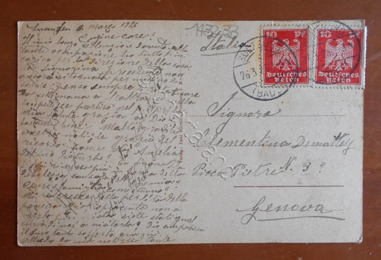 Cartolina Freiburg. i . B. - Kaufhaus, Wockenmarkt - 1926