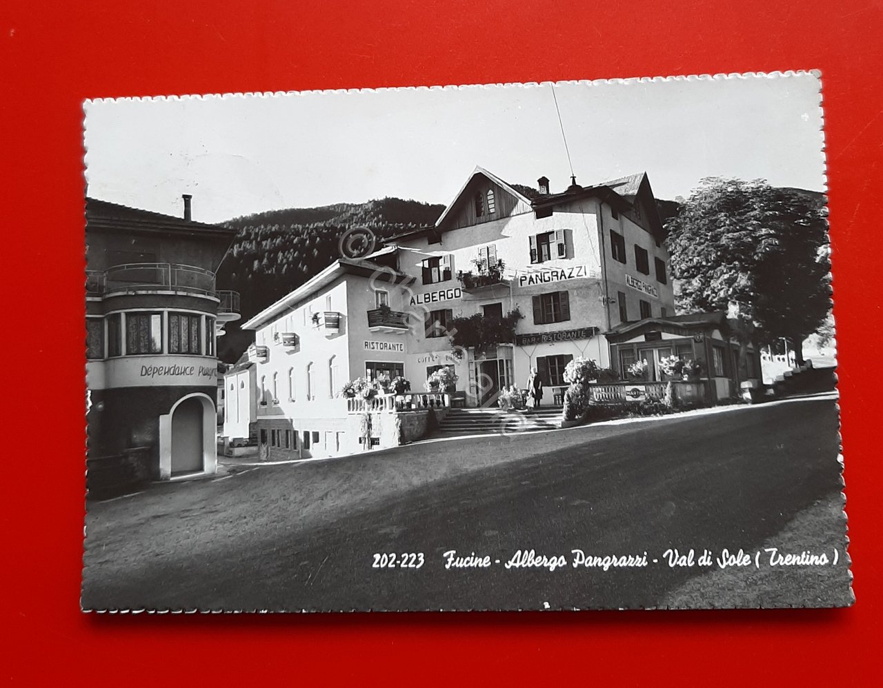 Cartolina Fucine - Albergo Pangrazzi - Val di Sole ( …