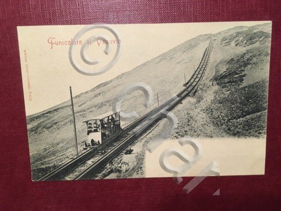 Cartolina Funicolare al Vesuvio - 1930 ca