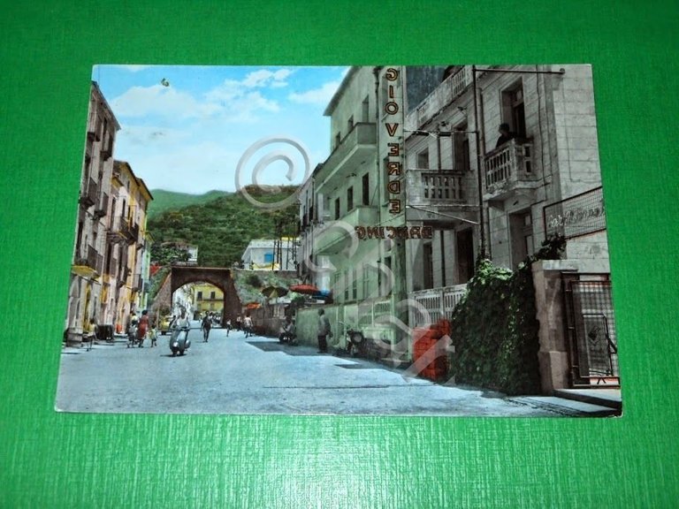 Cartolina Fuscaldo Marina - Via Mergellina 1962