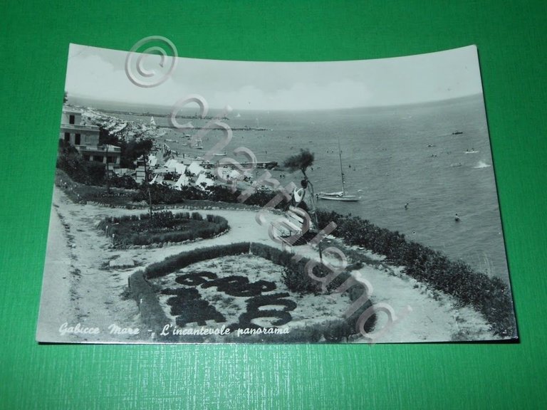 Cartolina Gabicce Mare - L' incantevole panorama 1957 | Immagine Gallery 2