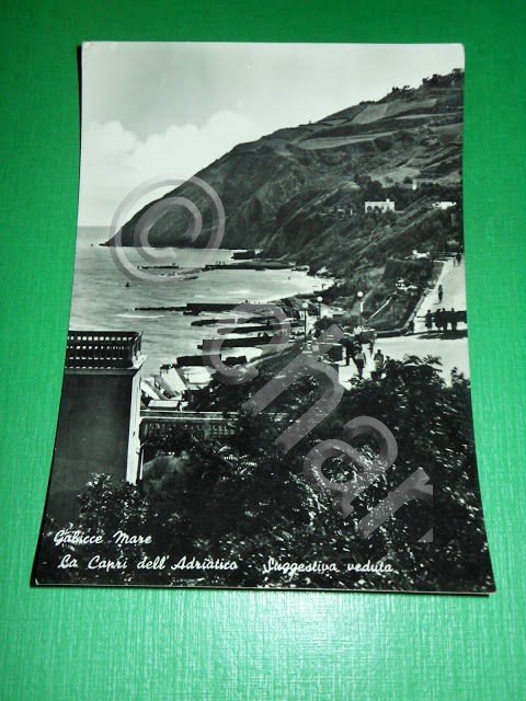 Cartolina Gabicce Mare - Veduta 1955