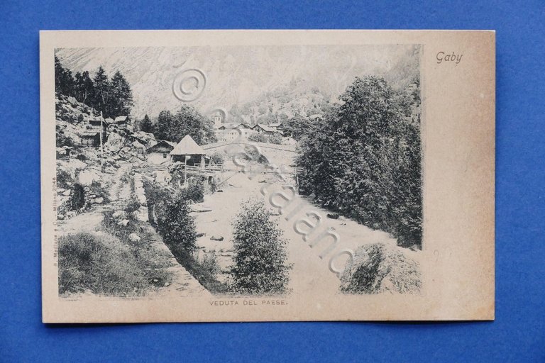 Cartolina Gaby - Veduta del paese - 1900 ca. | Immagine Gallery 2