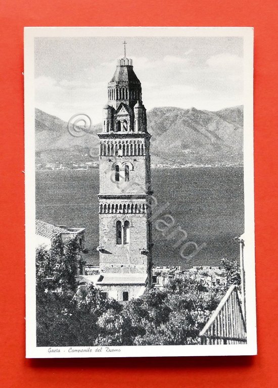 Cartolina Gaeta - Campanile del Duomo - 1950 ca.