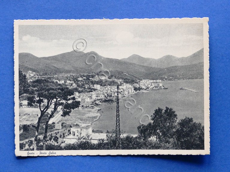 Cartolina Gaeta - Porto Salvo - 1945 ca.