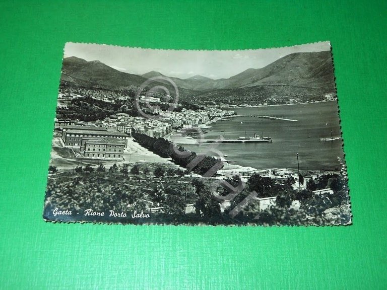 Cartolina Gaeta - Rione Porto Salvo 1950