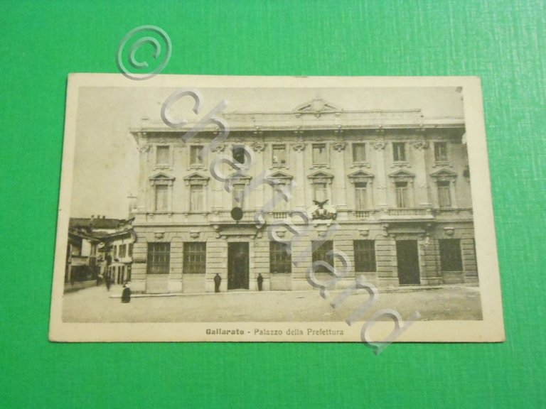 Cartolina Gallarate - Palazzo della Prefettura 1920
