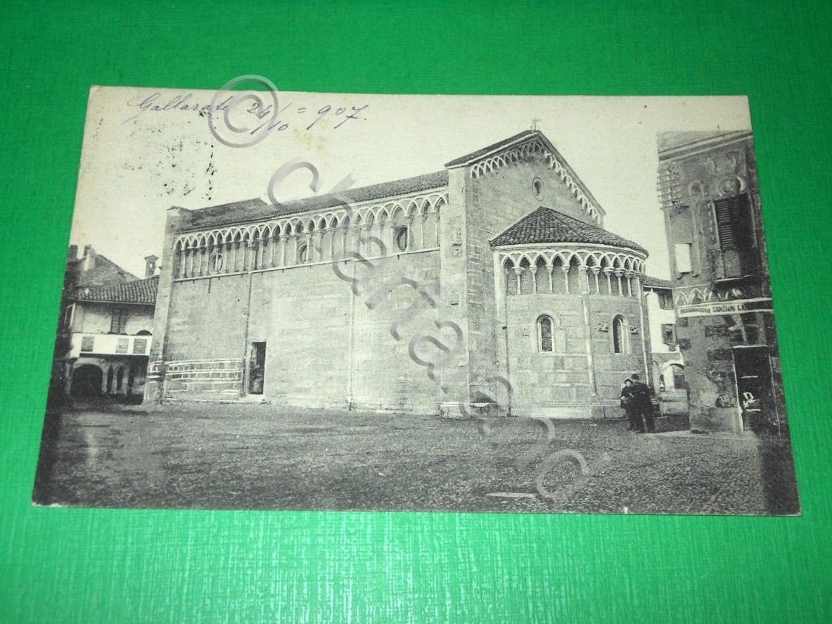 Cartolina Gallarate - Particolare 1907.