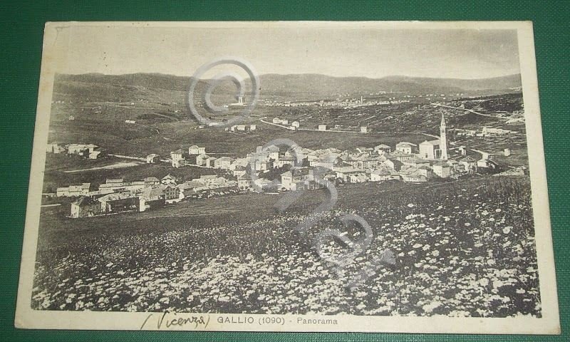 Cartolina Gallio (Vicenza) - Panorama 1937.
