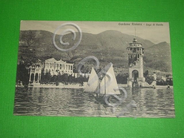 Cartolina Gardone Riviera (Lago di Garda) Panorama 1935.