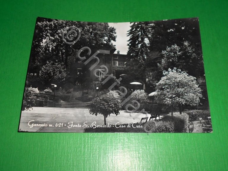 Cartolina Garessio - Fonte S. Bernardo - Casa di Cura …