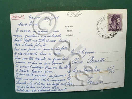 Cartolina Garessio - Panorama Borgo Maggiore - 1966