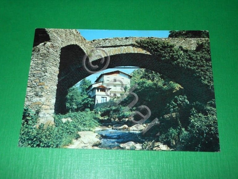 Cartolina Garessio ( Cuneo ) - Ponte Antico e Albergo …