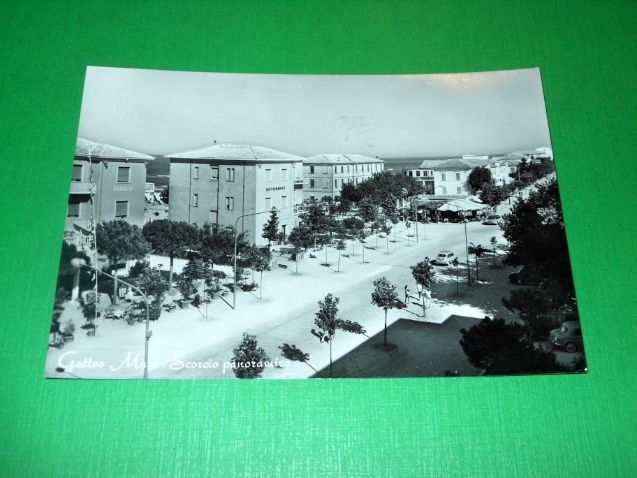 Cartolina Gatteo Mare - Scorcio panoramico 1955 ca.