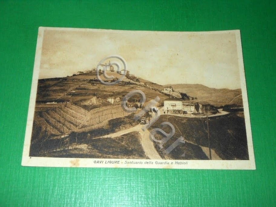 Cartolina Gavi Ligure - Santuario della Guardia e Nebioli 1940 …
