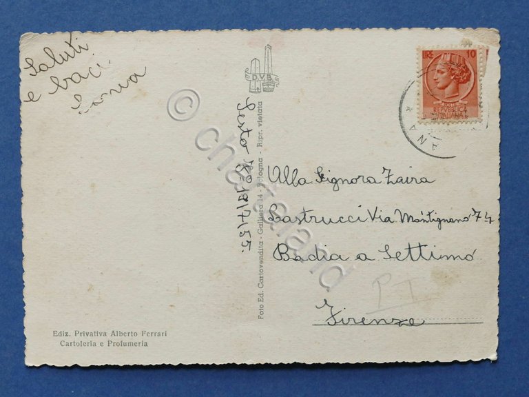 Cartolina Gavinana - La Solvay - 1955.