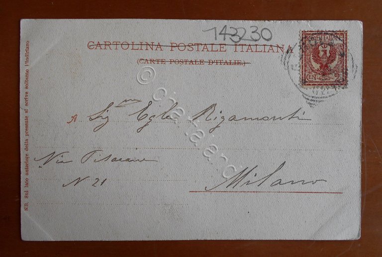 Cartolina Genova - Al Molo Giano - 1904