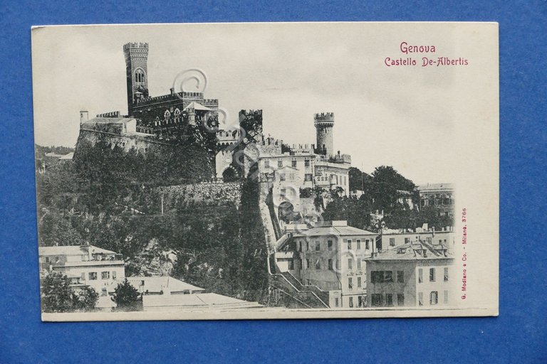 Cartolina Genova - Castello De Albertis - 1900 ca.