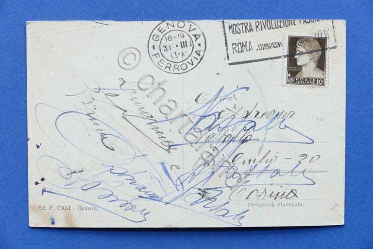 Cartolina Genova - Castello De Albertis - 1933