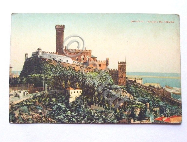 Cartolina Genova - Castello De Albertis 1900 ca