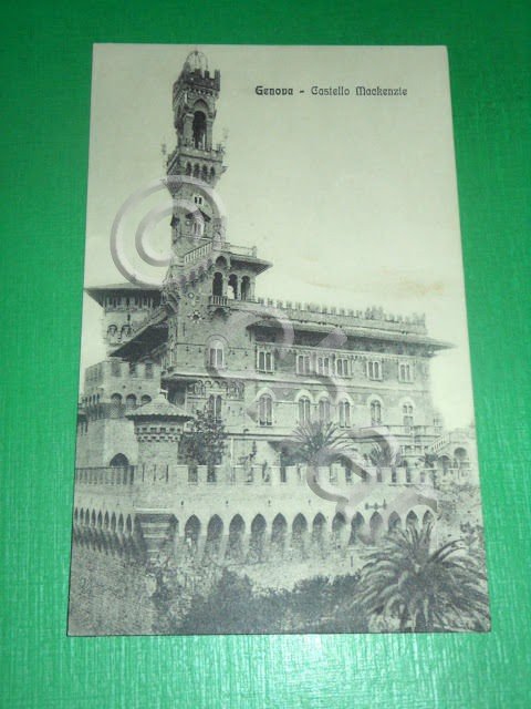 Cartolina Genova - Castello Mackenzie 1910 ca