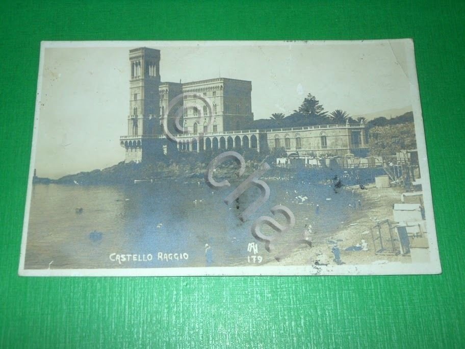 Cartolina Genova - Castello Raggio 1922.