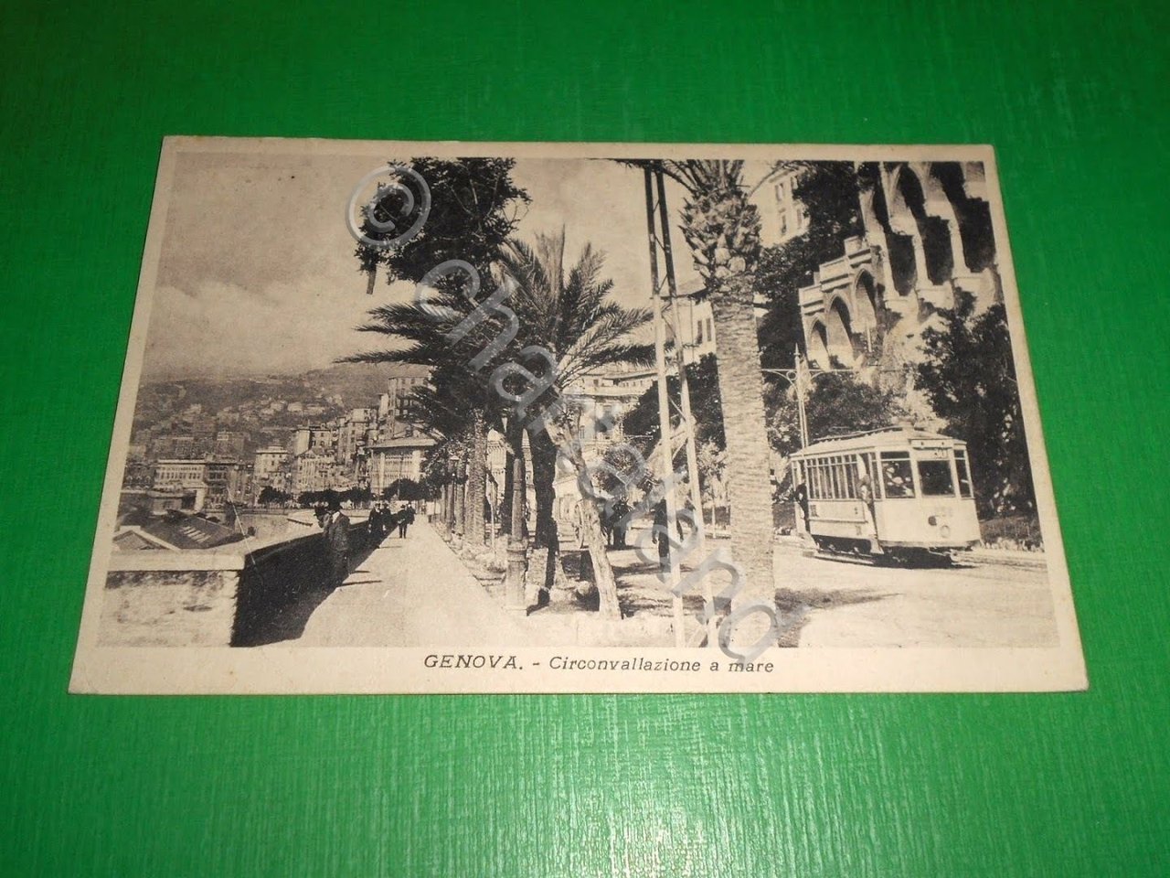 Cartolina Genova - Circonvallazione a mare 1938.