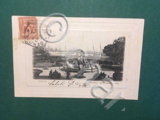 Cartolina Genova - Giardino Del Palazzo Doria - 1910