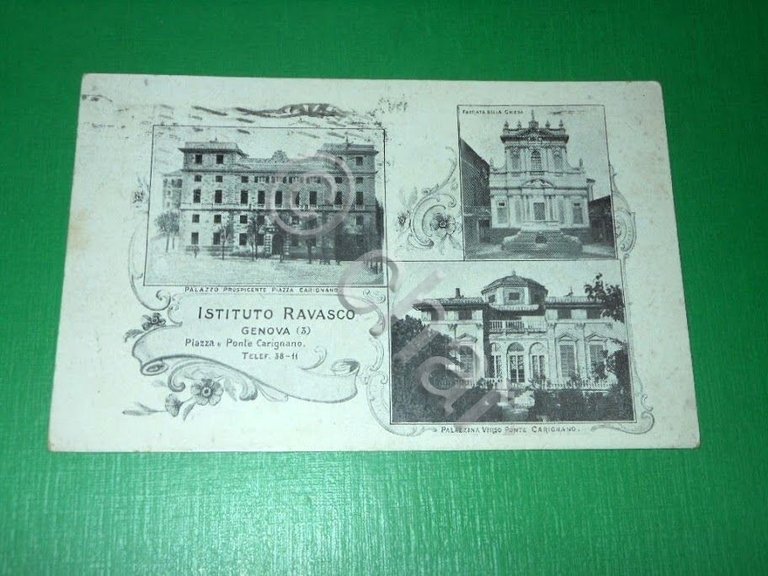 Cartolina Genova - Istituto Ravasco 1926.
