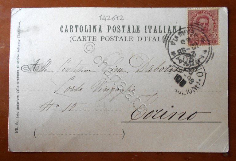 Cartolina Genova - La Lanterna - 1898