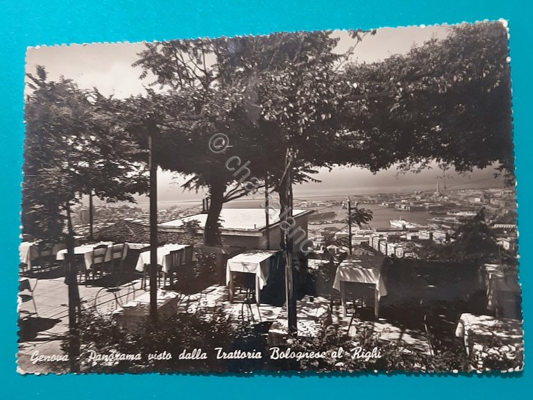 Cartolina Genova - Panorama dalla Trattoria Bolognese al Righi - …