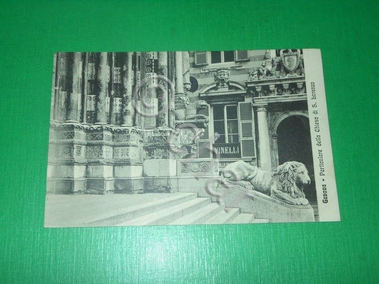 Cartolina Genova - Particolare della Chiesa di S. Lorenzo 1910 …