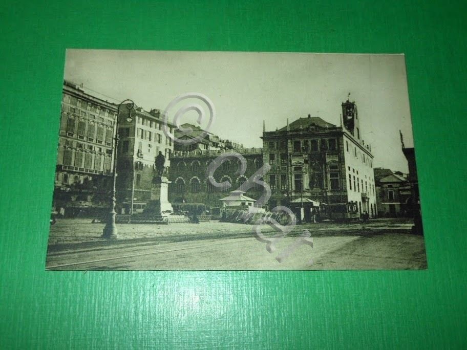 Cartolina Genova - Piazza Caricamento 1925 ca | Immagine principale