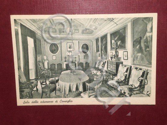 Cartolina Genova - Sala delle Adunanze di Consiglio - 1920 …