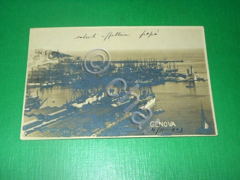 Cartolina Genova - Scorcio del Porto 1903 | Immagine Gallery 2