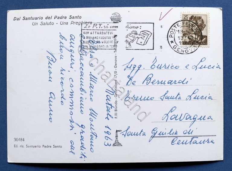 Cartolina Genova - Varie vedute - 1963